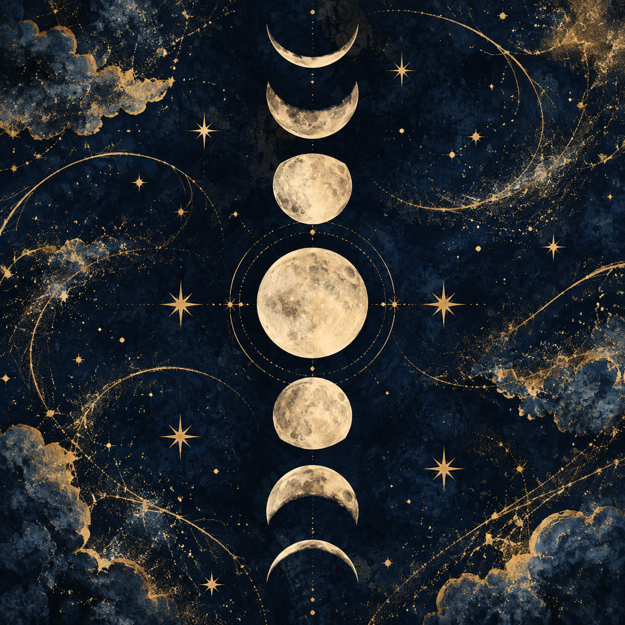 Celestial Moon Collage