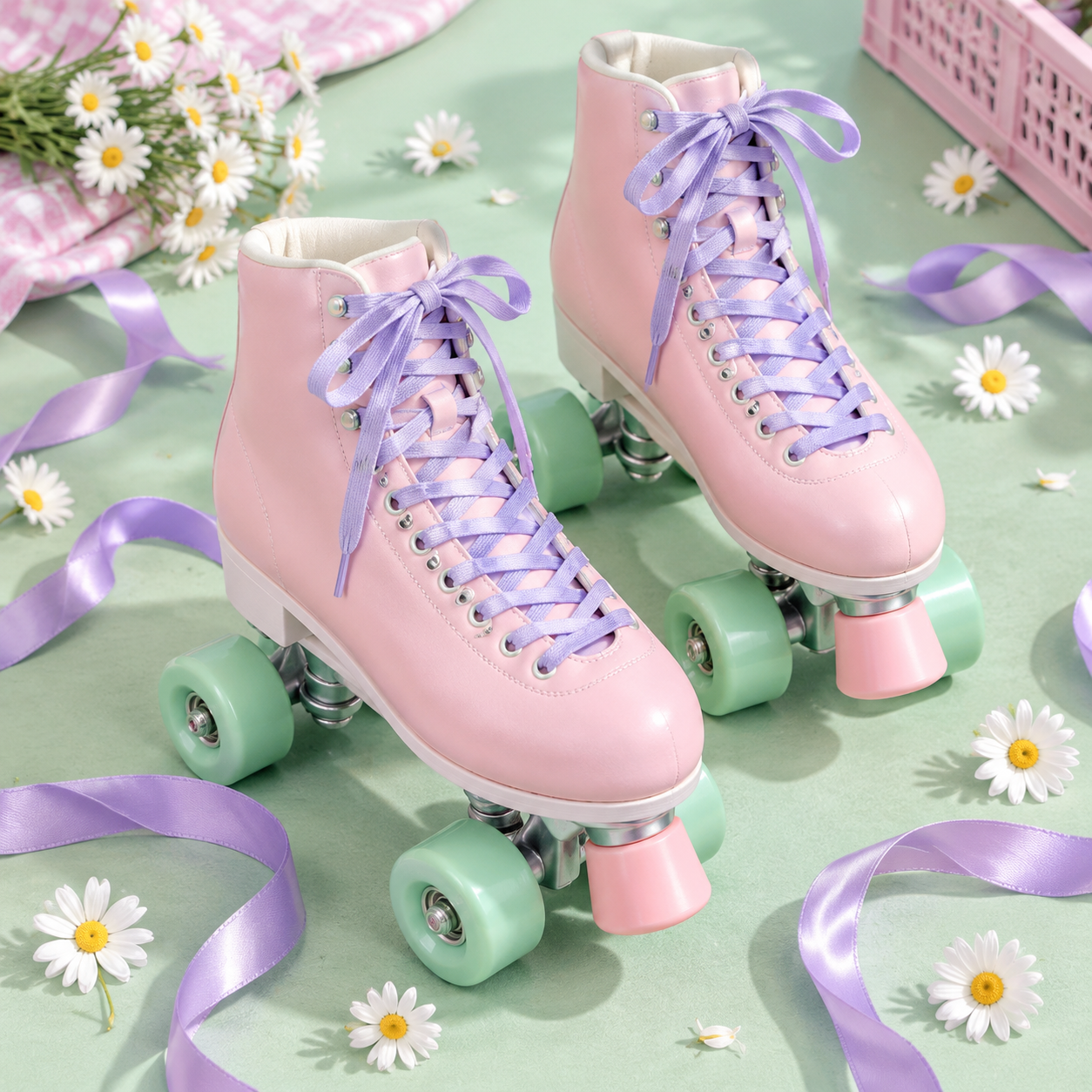 Pastel Roller Skates