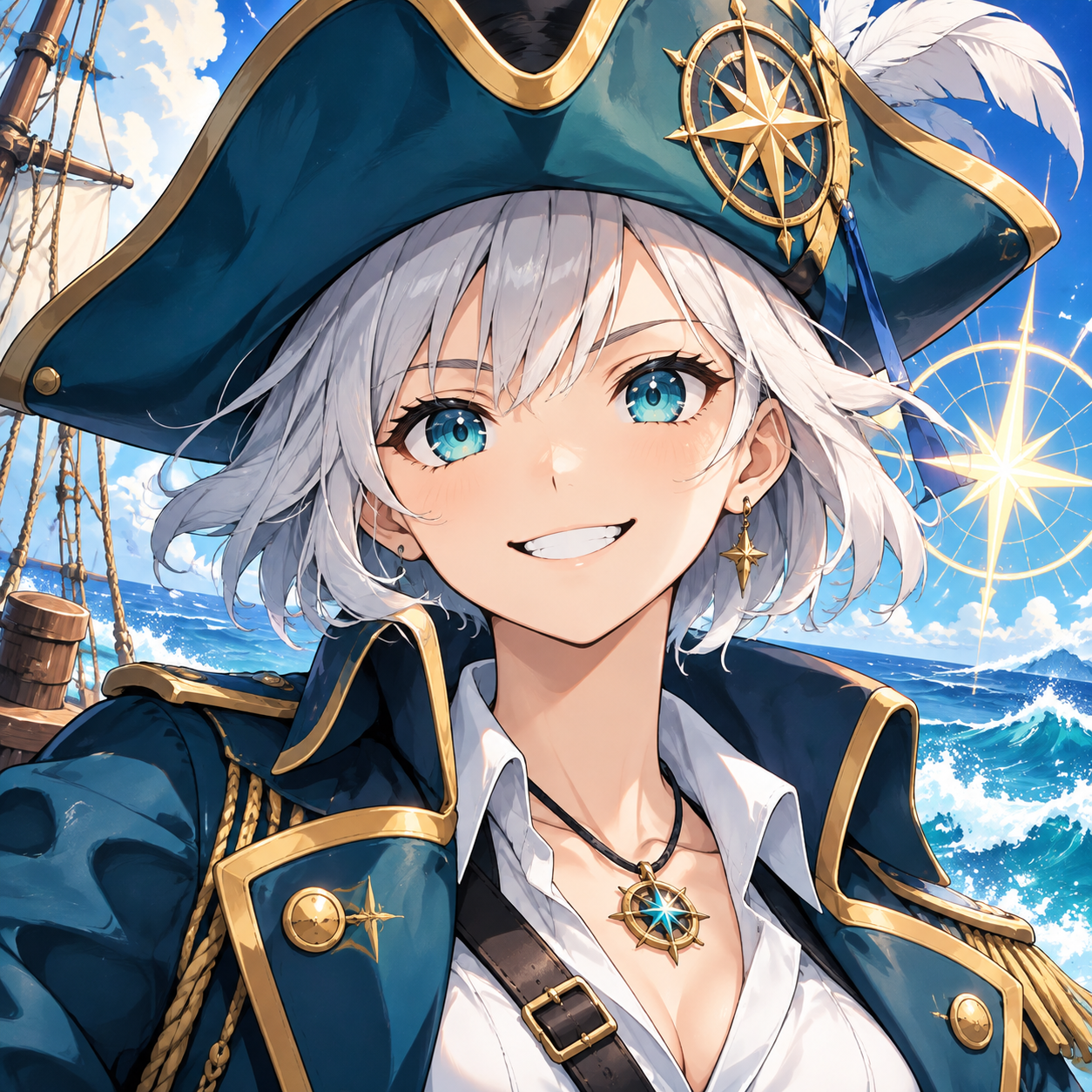 Silver-Haired Ship Captain