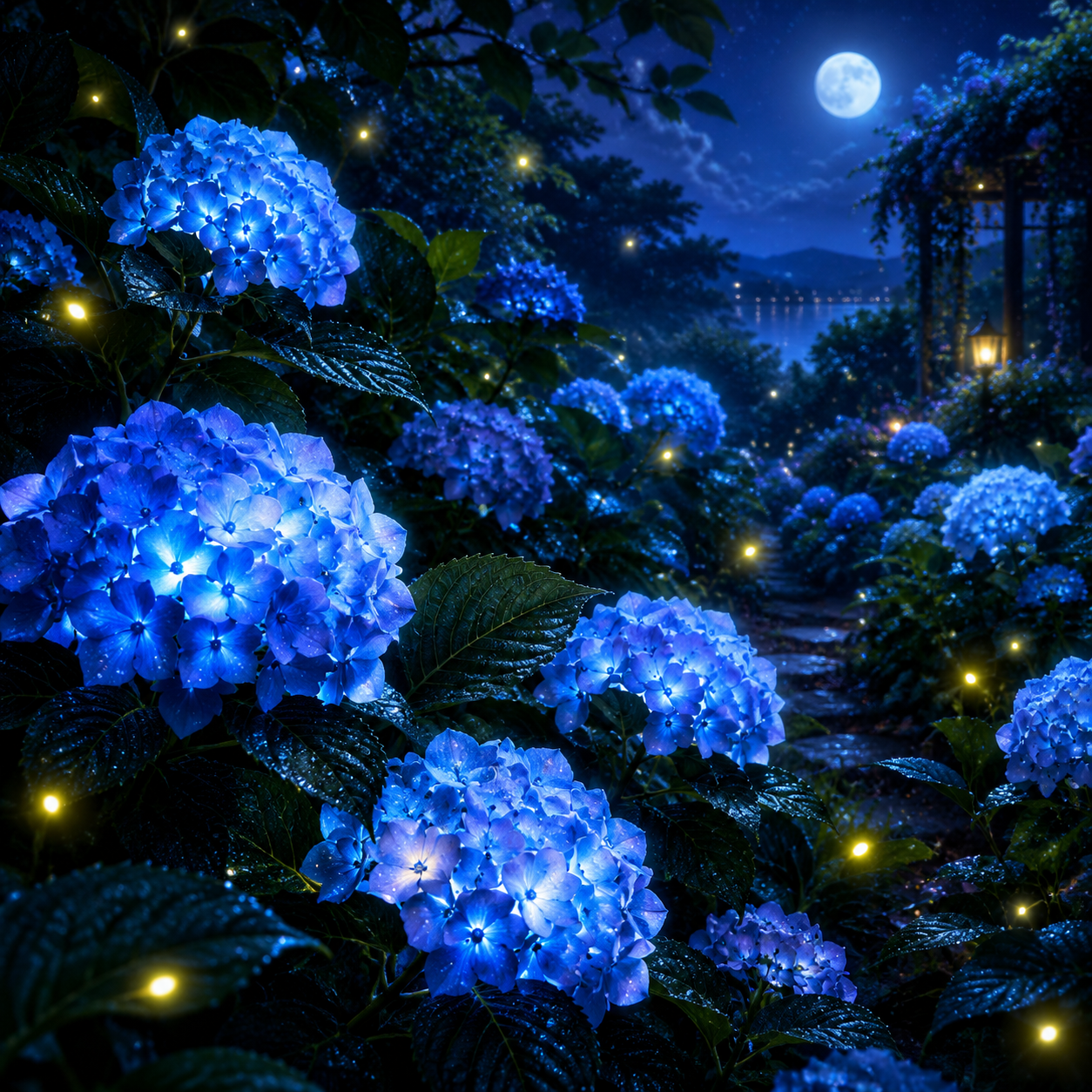 Midnight Hydrangeas