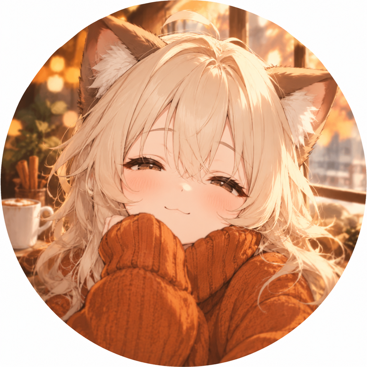 Cozy Cat-Eared Character